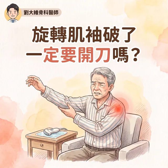 旋轉肌袖撕裂：什麼時候該開刀？PRP 到底有沒有效？