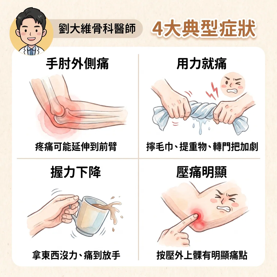 手肘外側一用力就痛?認識「網球肘」與居家保養 衛教圖 4