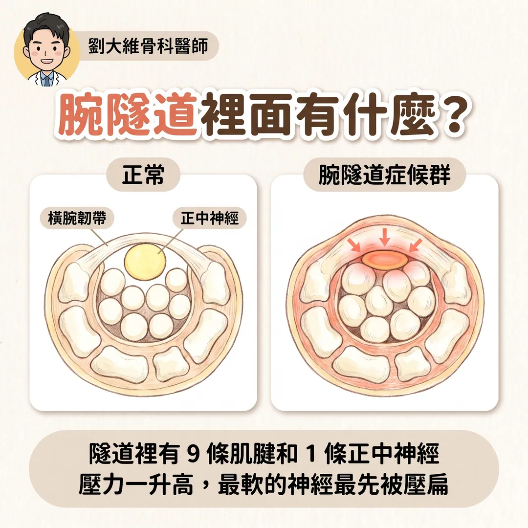 腕隧道症候群治療大全：從副木、注射到超音波導引微創神經鬆解 衛教圖 2