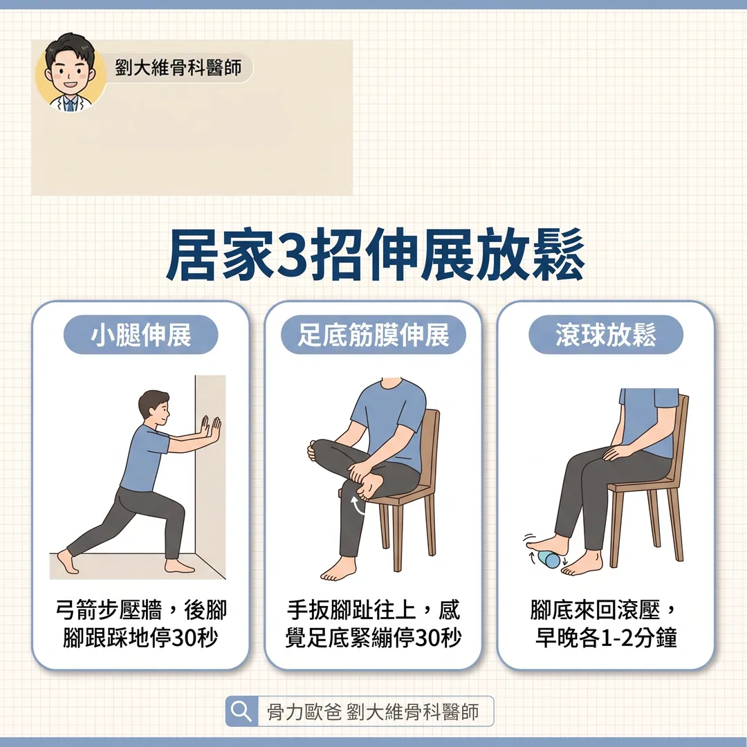 早上下床第一步腳跟像針刺？認識足底筋膜炎與正確保養 衛教圖 7