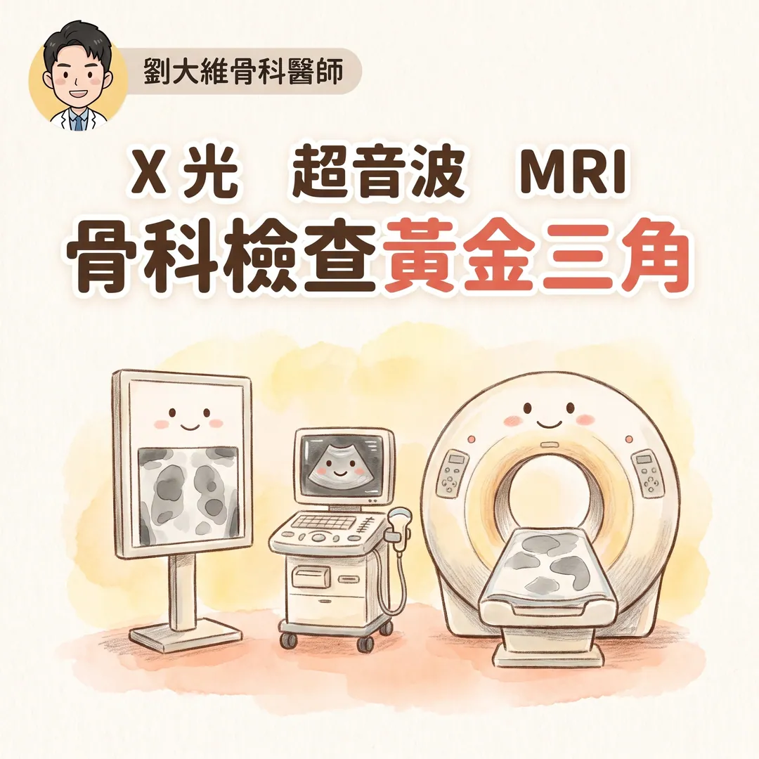 骨科影像金三角：X 光、超音波、MRI 各自看什麼、優缺點