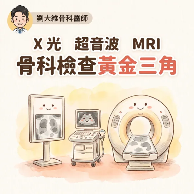 骨科影像金三角：X 光、超音波、MRI 各自看什麼、優缺點
