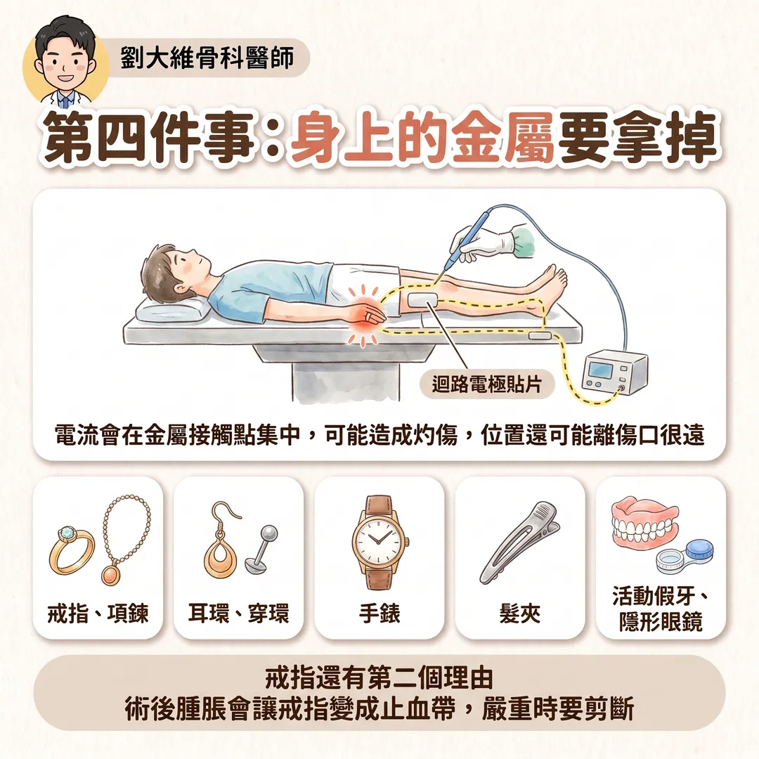 骨科手術前你該注意的事:6 件在進手術室之前就決定成敗的事 衛教圖 5