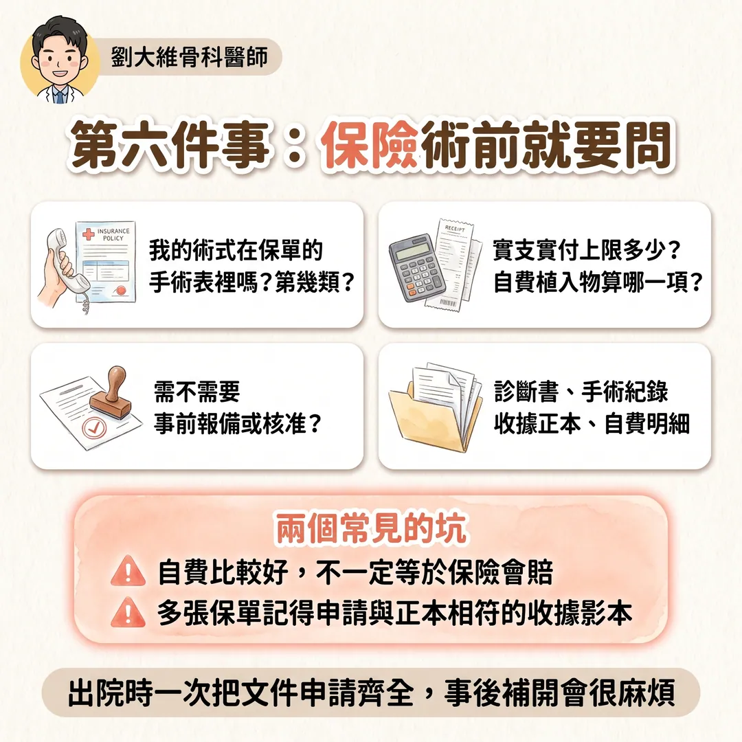 骨科手術前你該注意的事:6 件在進手術室之前就決定成敗的事 衛教圖 8