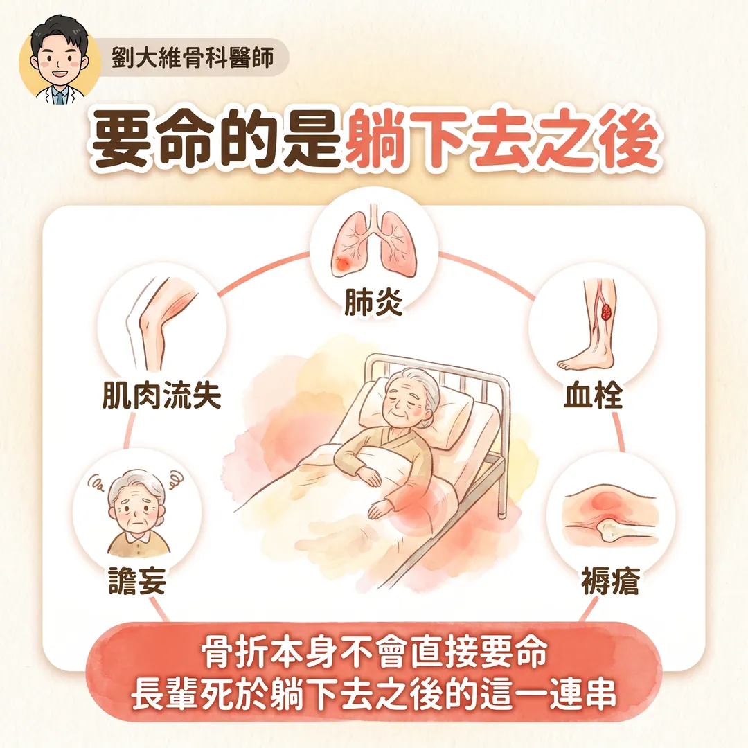 髖關節骨折:老年人殺手 衛教圖 2