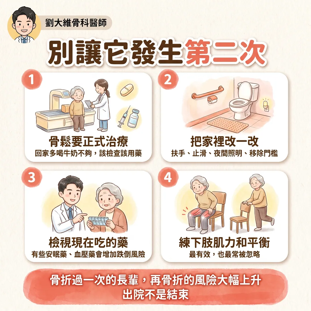 髖關節骨折:老年人殺手 衛教圖 8
